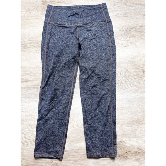 Athleta Gray High Rise Heathered Leggings XS Womens Athletic Active Crop - Picture 1 of 11